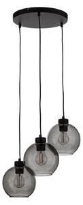 Závesné svietidlá TK Lighting, Cubus, stmievateľné, Sivá, Obývacia izba, Sklo, Moderný