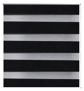 Roleta vzor zebra, 120 x 230 cm, čierna