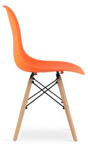 PreHouse Škandinávska stolička oranžová - set 4ks