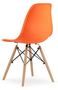 PreHouse Škandinávska stolička oranžová - set 4ks