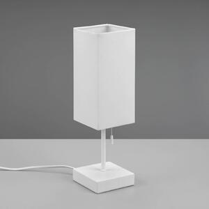 Stolová lampa Ole s pripojením USB, biela/biela
