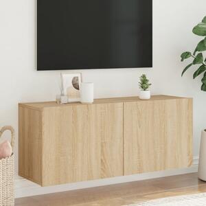 TV skrinka nástenná dub sonoma 100x30x41 cm