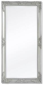 Nástenné zrkadlo v barokovom štýle, 120x60 cm, strieborné