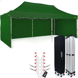 BRIMO Párty stan 3x6m - s 3 stenami - Zelená