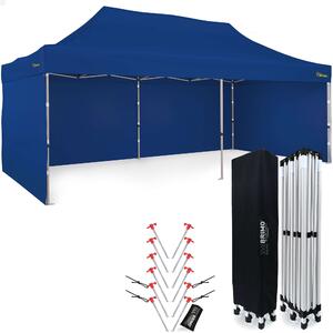 BRIMO Párty stan 3x6m - s 3 stenami - Modrá