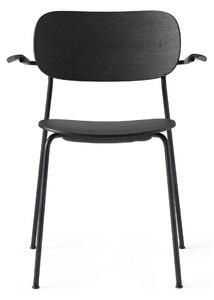 AUDO (MENU) Stolička Co Chair s podpierkami rúk, Black / Black Oak