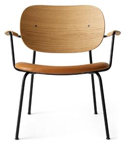 AUDO (MENU) Kreslo Co Lounge Chair, Black / Natural Oak / Dakar 250