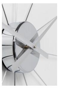 KARE DESIGN Nástenné hodiny Like Umbrella – chróm 100 × 100 × 6 cm