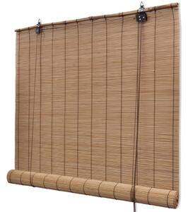 Hnedá roleta z prírodného bambusu 120 x 220 cm