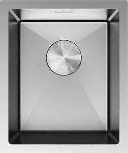 Mexen Trixo nerezový kuchynský drez 1-komorový 370 x 440 mm, inox - 6412371000-01