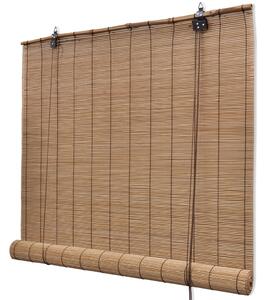 Hnedá roleta z prírodného bambusu 140 x 160 cm