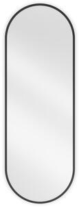 Mexen Loft oválne zrkadlo do kúpeľne 100 x 35 cm, čierny rám - 9851-100-035-000-70