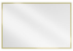 Mexen Loft obdĺžnikové kúpeľňové zrkadlo 90 x 60 cm, zlatý rám - 9852-090-060-000-50
