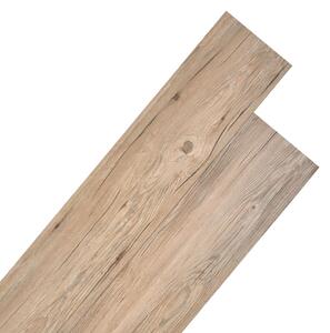 Nesamolepiace podlahové dosky, PVC 5,26 m² 2 mm, hnedý dub