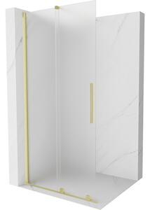 Mexen Velar posuvná sprchová stena Walk-in 80 x 200 cm, matné sklo 8 mm, zlaté kartáčované - 871-080-000-33-55