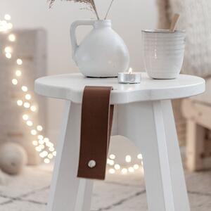 KARUP DESIGN Príručný stolík z borovicového dreva Country – White 40 × 40 × 45 cm