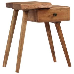 Nočný stolík, masívne akáciové drevo 45x32x55 cm