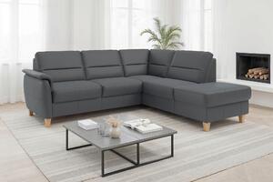 ROHOVÁ SEDAČKA, koža, čierna Sit & More - Sedačky, Online Only