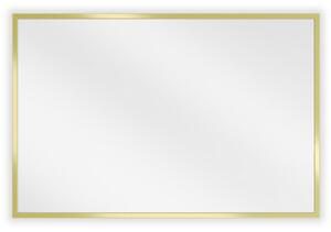 Mexen Loft obdĺžnikové kúpeľňové zrkadlo 60 x 40 cm, zlatý rám - 9852-060-040-000-50