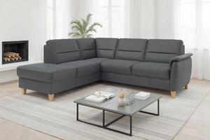 ROHOVÁ SEDAČKA, koža, čierna Sit & More - Sedačky, Online Only