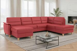 SEDACIA SÚPRAVA, koža, červená Sit & More - Sedačky, Online Only