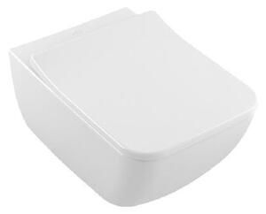 Villeroy & Boch Venticello - Závesné WC s WC doskou SoftClosing, DirectFlush, CeramicPlus, alpská biela 4611RSR1