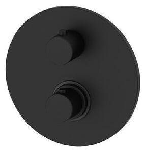 Paffoni Light - Termostatická sprchová batéria pod omietku s telesom, 3 výstupy, matná čierna LIQ019NO