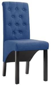 Jedálenské stoličky 2 ks modré látkové