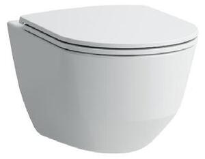 Laufen Pro - Závesné WC s WC doskou Slim, SlowClose, Rimless, biela H8669570000001
