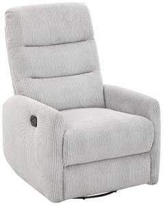 RELAXAČNÉ KRESLO, kov, textil, svetlosivá Carryhome - Kreslá