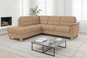 ROHOVÁ SEDAČKA, koža, cappuccino Sit & More - Sedačky, Online Only