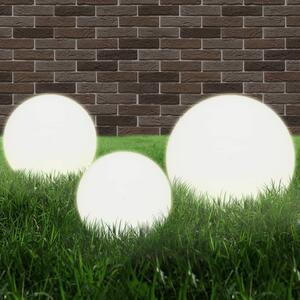 Sada LED lámp v tvare gule 6 ks 20/30/40 cm PMMA