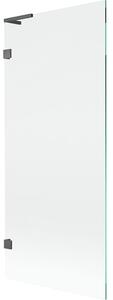 Mexen Lunar L vaňová zástena 1-krídlová 80 x 150 cm, transparentná, brúsená gun gray - 897L-080-000-66-00