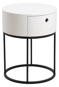 ACTONA Nočný stolík Polo – biela 51 × 40 × 40 cm