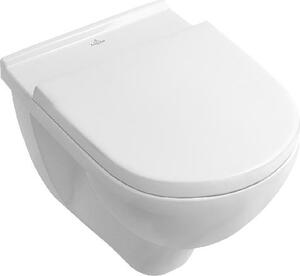 Villeroy & Boch O.novo - Závesné WC s doskou SoftClose, Combi-Pack, s CeramicPlus, biela 5660H1R1