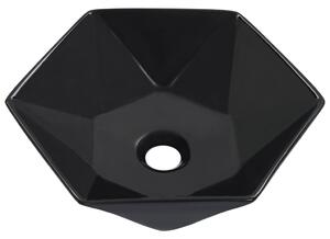 Umývadlo biele 41x36,5x12 cm keramické čierne