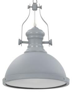 Stropná lampa sivá okrúhla E27