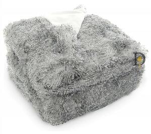 Zimná chlpatá deka Grey Fur Elmo – 150x200cm – DOPREDAJ