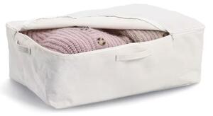 Zeller Present Úložný textilný box so zipsom na uloženie textilu CREAM, 60 × 39 × 18 cm