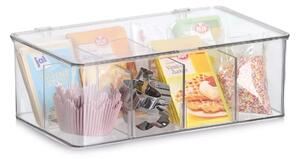 Zeller Present Organizér na čaj / úložný box, 8 priehradiek FACHER, 27,5 x 16,5 x 9,5 cm