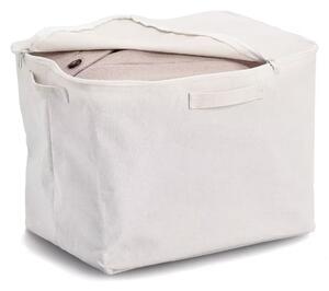Zeller Present Úložný textilný box so zipsom na uloženie textilu CREAM, 38 × 27 × 27 cm
