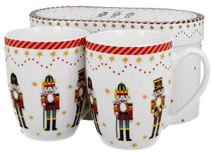 Porcelánový hrnček Christmas Nutcracker 360 ml sada 2ks