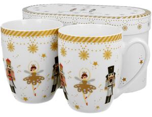 Porcelánový hrnček Christmas Ballerina 360 ml sada 2ks