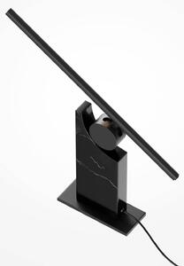 Stolová LED lampa MONUMENTO, čierna, 42 cm, mramor/kov, Čierna, Obývacia izba / jedáleň, Kameň, Moderný