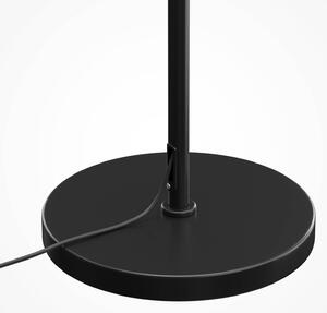Stojacia lampa Dallas, čierna/čierna, výška 150 cm, 6-pl. stmievač, Čierna, Obývacia izba / jedáleň, Sklo, Moderný, Stojaca lampa