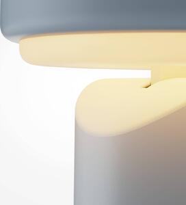 Stolová LED lampa na batérie Topo, svetlo modrá, výška 20 cm, kovová, s, Modrá, Obývacia izba / jedáleň, kov, Moderný, Stojacie svietidlo