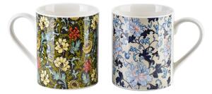 Porcelánový hrnček Colorato Floral 400 ml sada 2ks