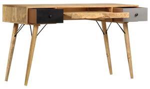 Stôl so zásuvkami 130x50x80 cm masívne mangovníkové drevo