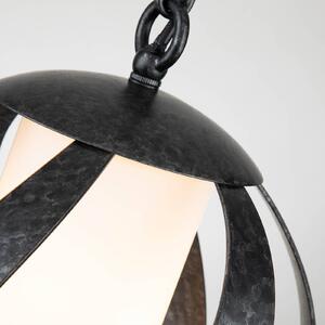 Svietidlo Blacksmith čierna/biela 1-pl. Ø 25,4 cm