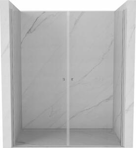 Mexen Pretoria Duo sprchové dvere výklopné 140 cm, transparentné, chróm - 852-140-000-02-00